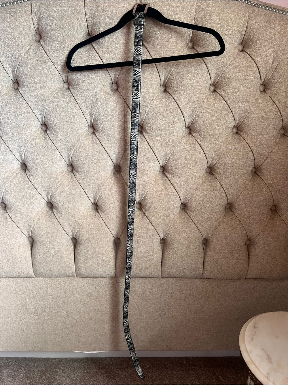 Snakeskin python print belt - Picture 3 of 5
